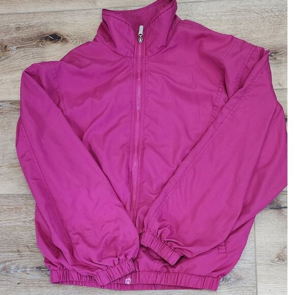 Vintage Bolle Sport Lined Fuchsia Workout Suit with pockets Womens Size Medium - Picture 1 of 12